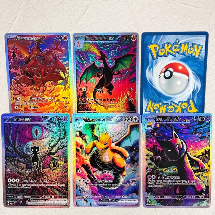 Board Game Online - DIY Pokemon 5Pcs Charizard Mew Dragonite