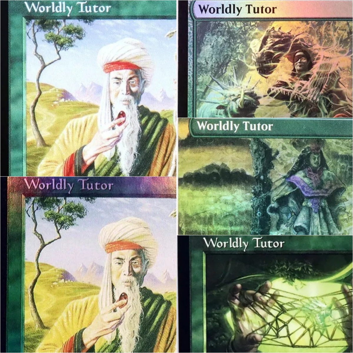 Card Game Deck - 'Worldly Tutor' TCG Magical Proxy Black