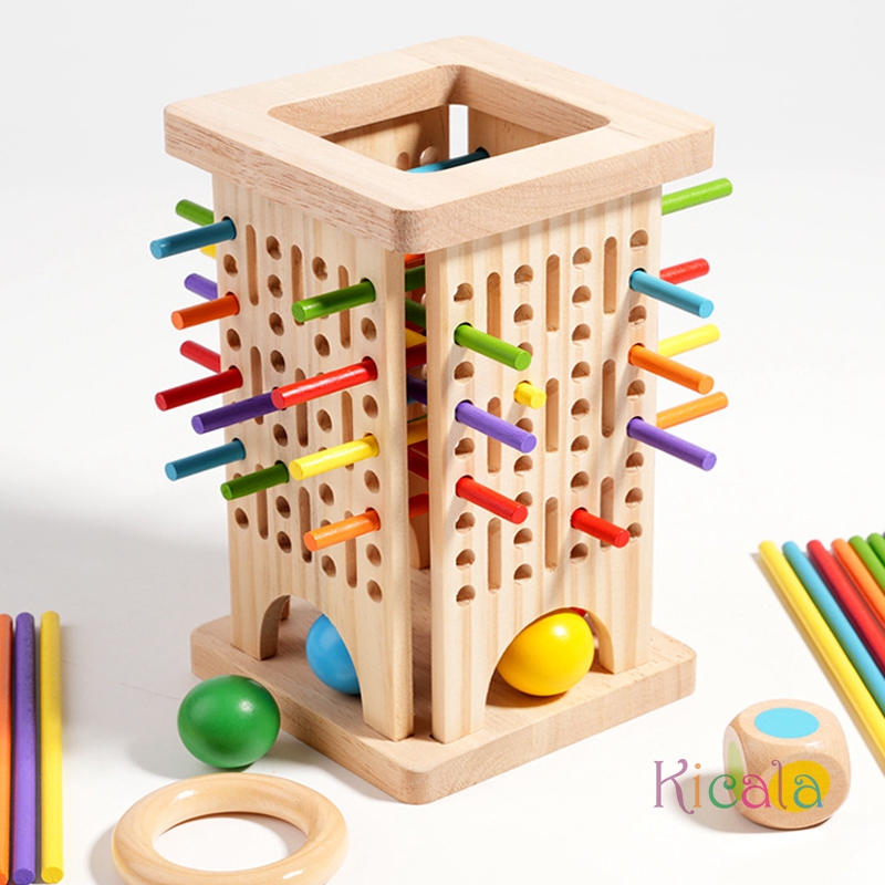 Montessori Game Wooden Board G - Dice Tower Wooden reseña y precio
