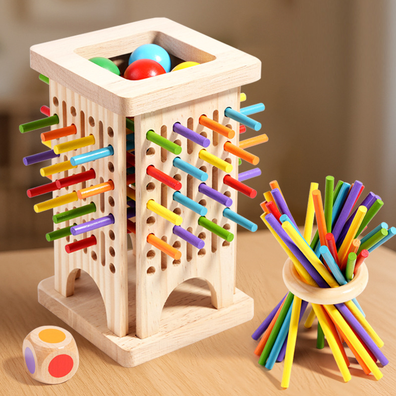 Montessori Game Wooden Board G - Dice Tower Wooden reseña y precio