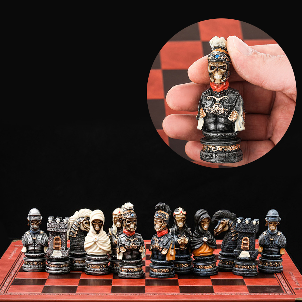 Horror Theme Chess Resin Mater - Board Game Horror reseña y precio