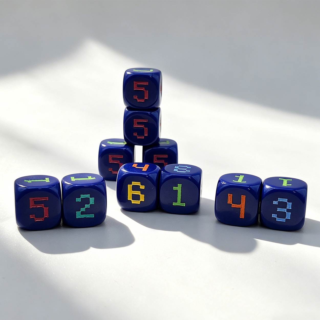 10pcs 14mm 6-Sided rounded 6-c - Board Game Solo reseña y precio