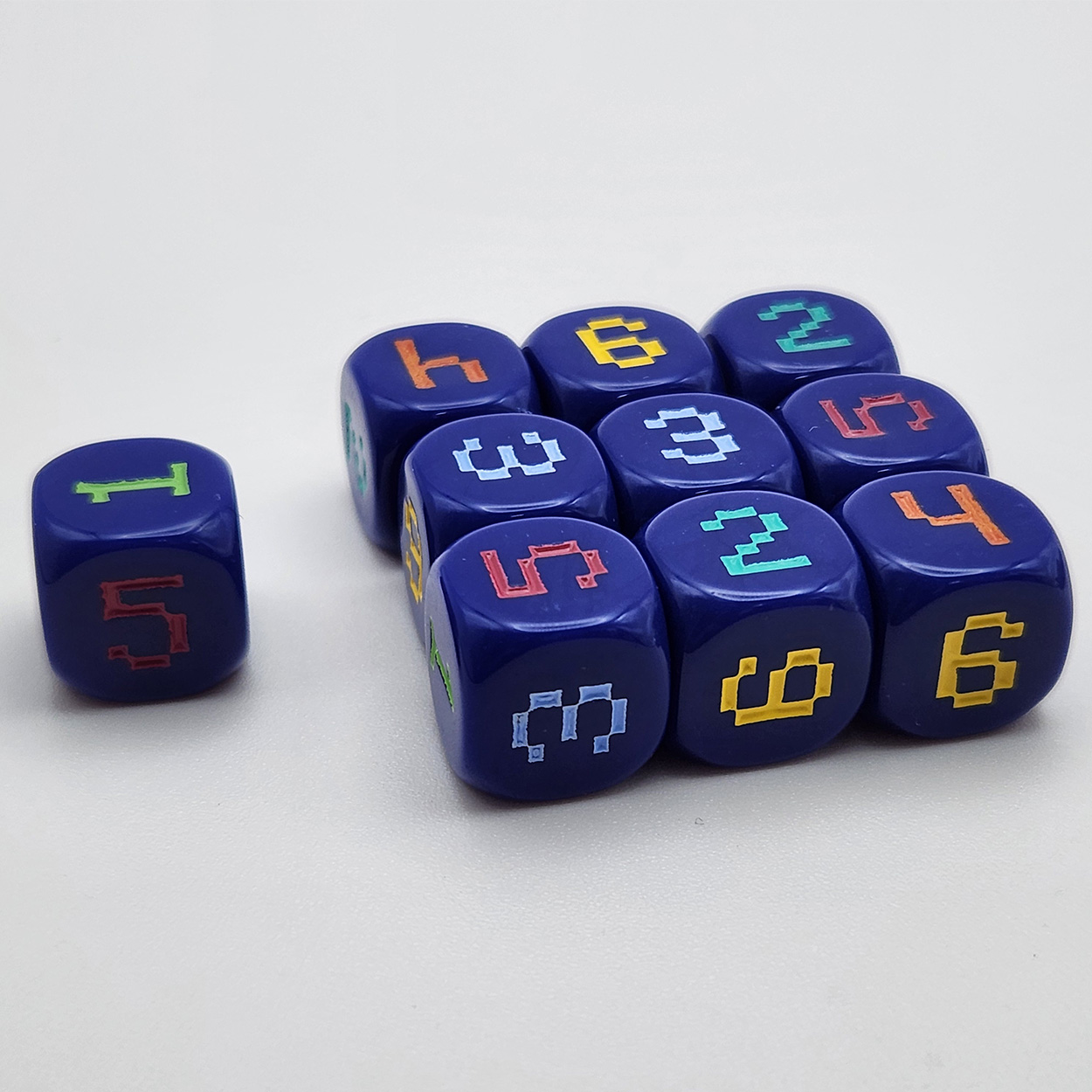 10pcs 14mm 6-Sided rounded 6-c - Board Game Solo reseña y precio