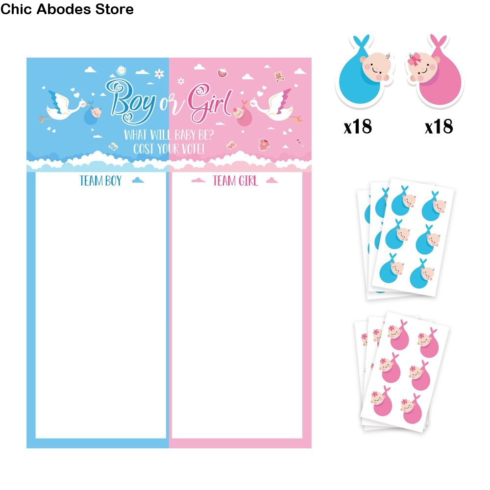 With Stickers Gender Revealed  - Board Game Festival reseña y precio