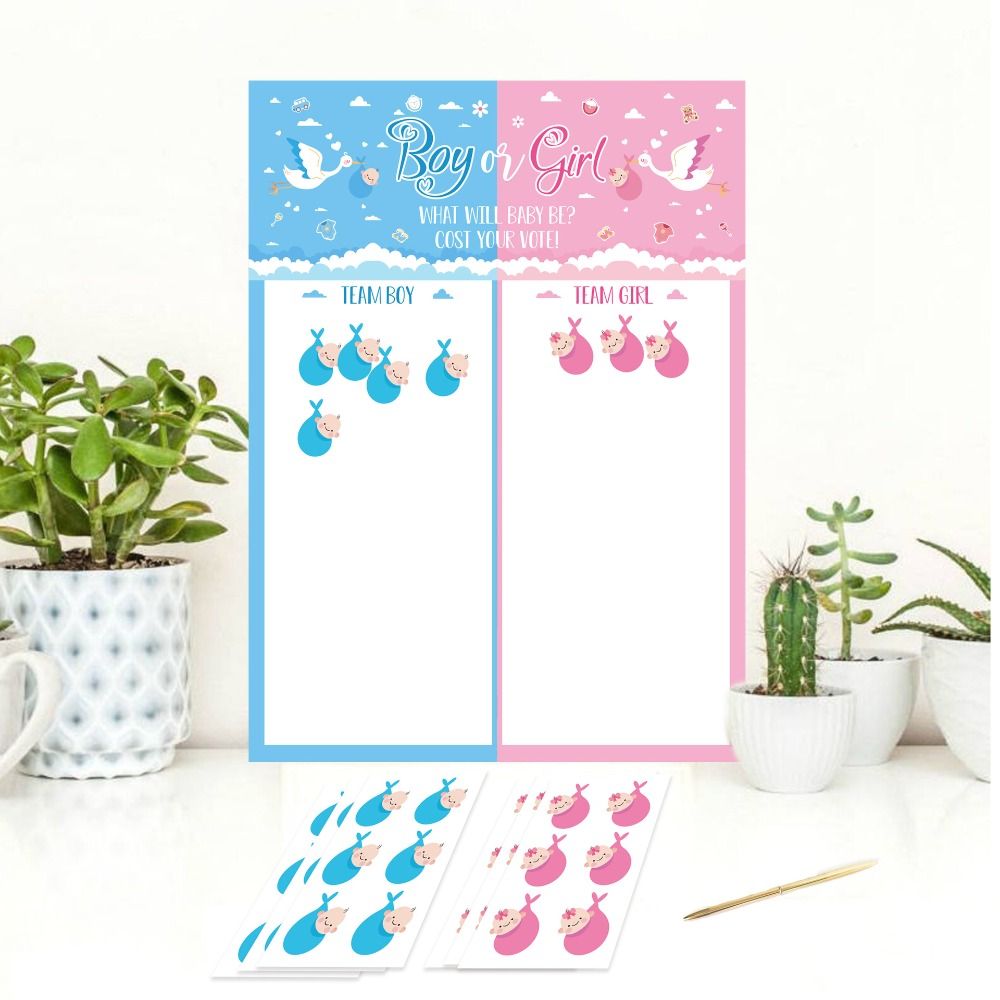 With Stickers Gender Revealed  - Board Game Festival reseña y precio