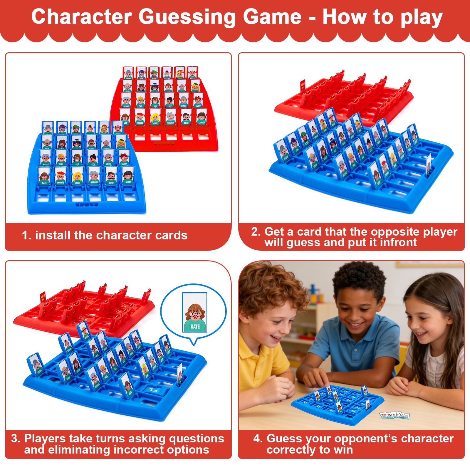 Guess Who I Am Tic-tac-toe Pir - Board Game Guess Who reseña y precio