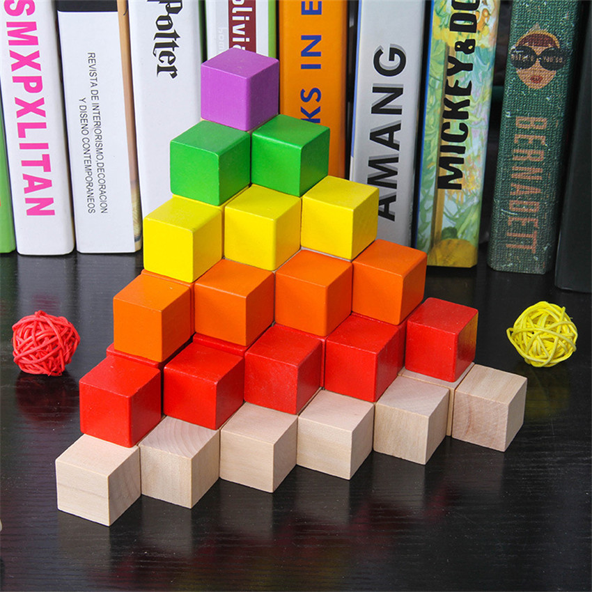 30Pcs/lot 2X2CM Wooden Colorfu - Dice Tower Wooden reseña y precio