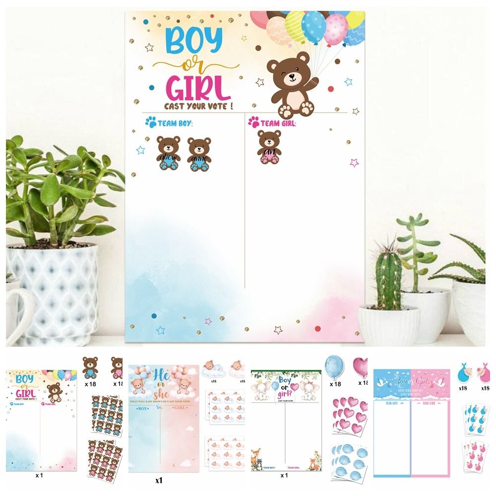 With Stickers Gender Revealed  - Board Game Festival reseña y precio