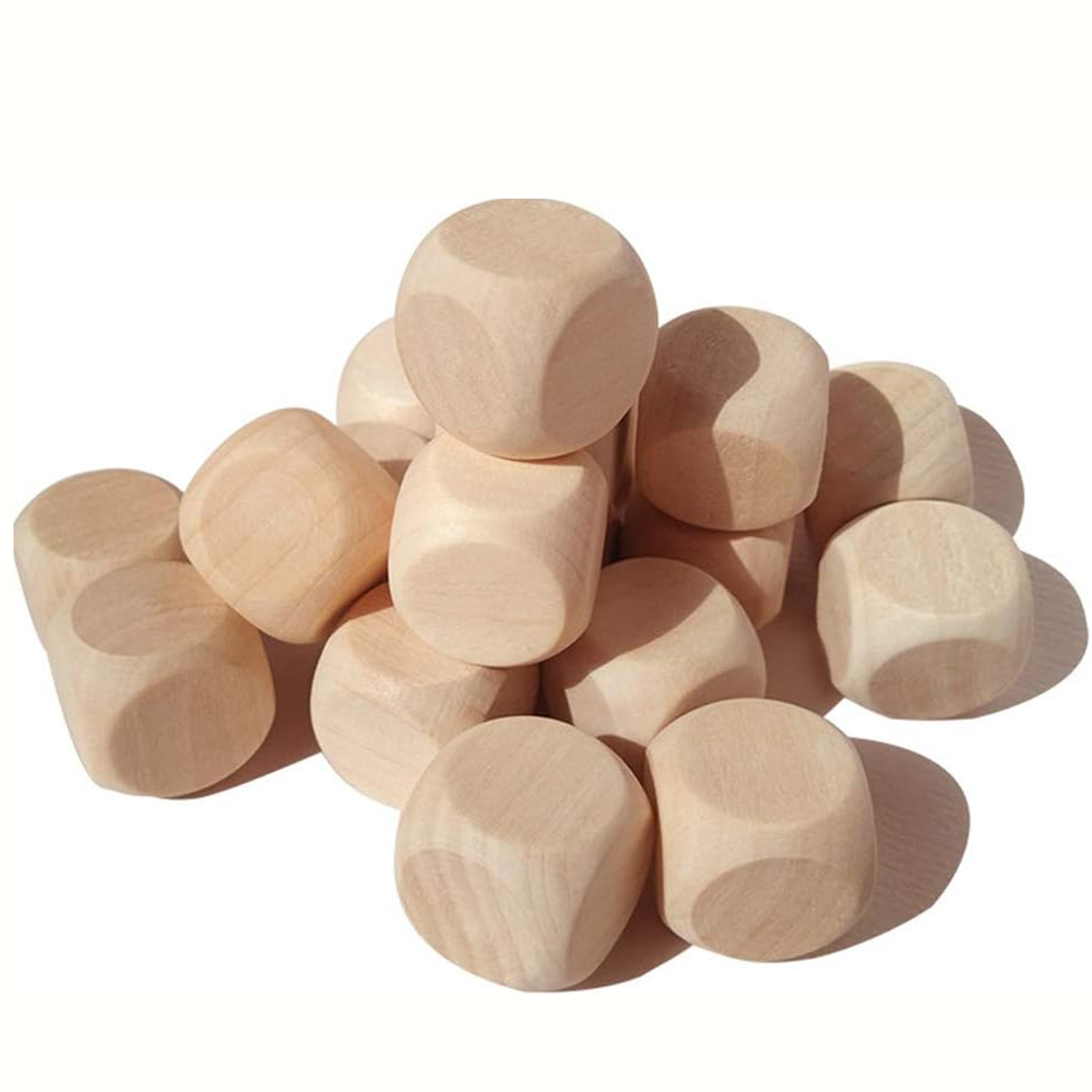 10 Pcs Blank Wooden Dice Unfin - Dice Tower Wooden reseña y precio