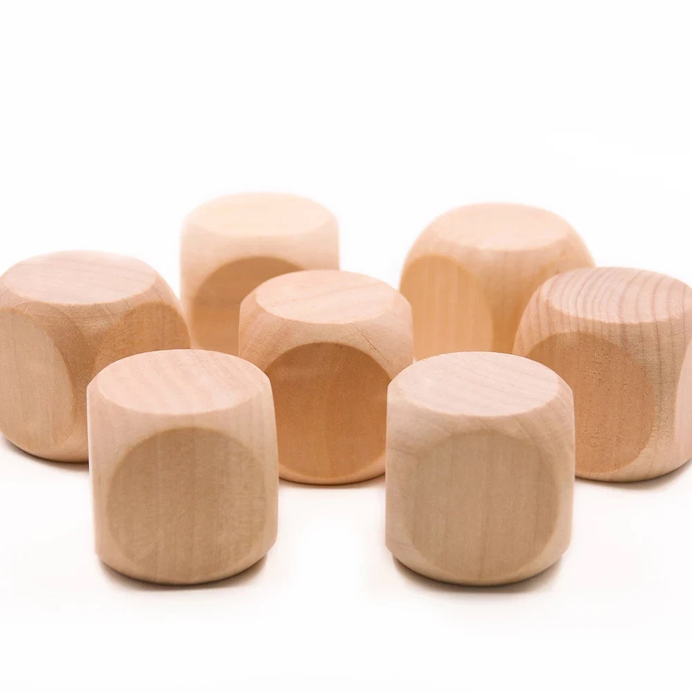 10 Pcs Blank Wooden Dice Unfin - Dice Tower Wooden reseña y precio