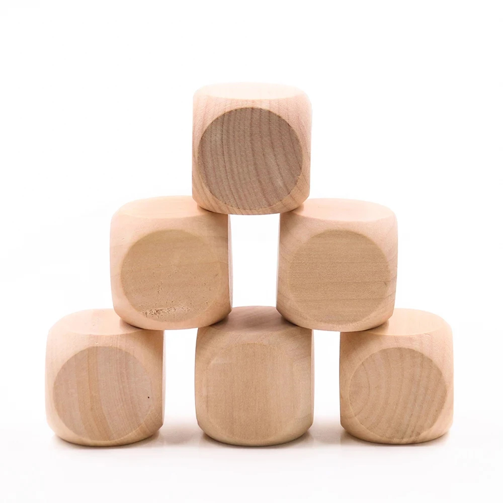 10 Pcs Blank Wooden Dice Unfin - Dice Tower Wooden reseña y precio