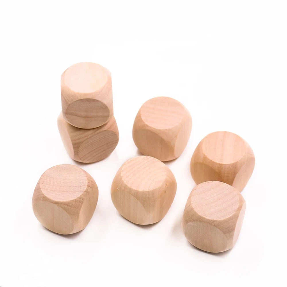 10 Pcs Blank Wooden Dice Unfin - Dice Tower Wooden reseña y precio
