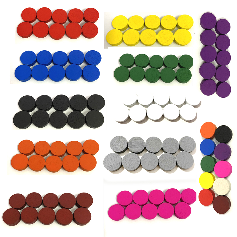 50pieces 15*5MM 11 Colors Wood - Board Game Dixit reseña y precio