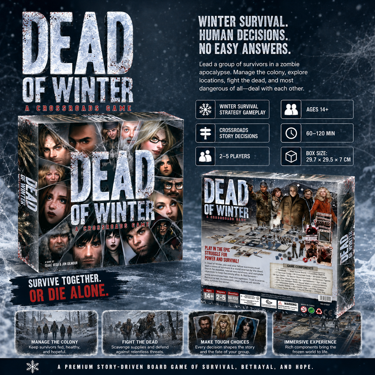 Dead of Winter Crossroads Zomb - Board Game Survive The Island reseña y precio