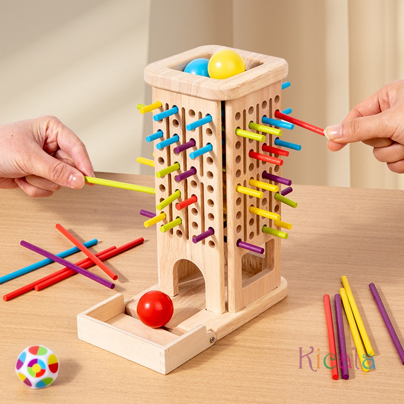 Montessori Game Wooden Stick T - Dice Tower Wooden reseña y precio