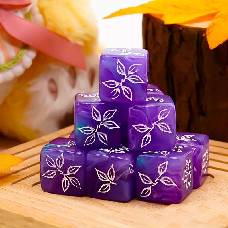 10PCS Unique Maple Leaf Dice S - Board Game Festival reseña y precio