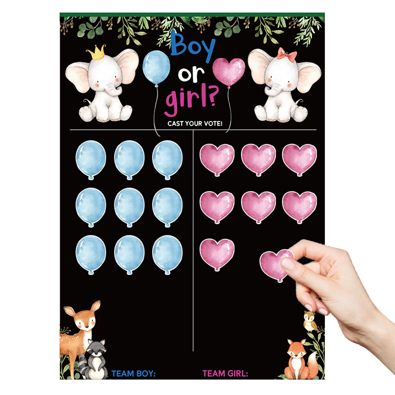 Boy or Girl Gender Reveal Voti - Board Game Quote reseña y precio