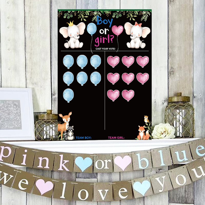 Boy or Girl Gender Reveal Voti - Board Game Quote reseña y precio