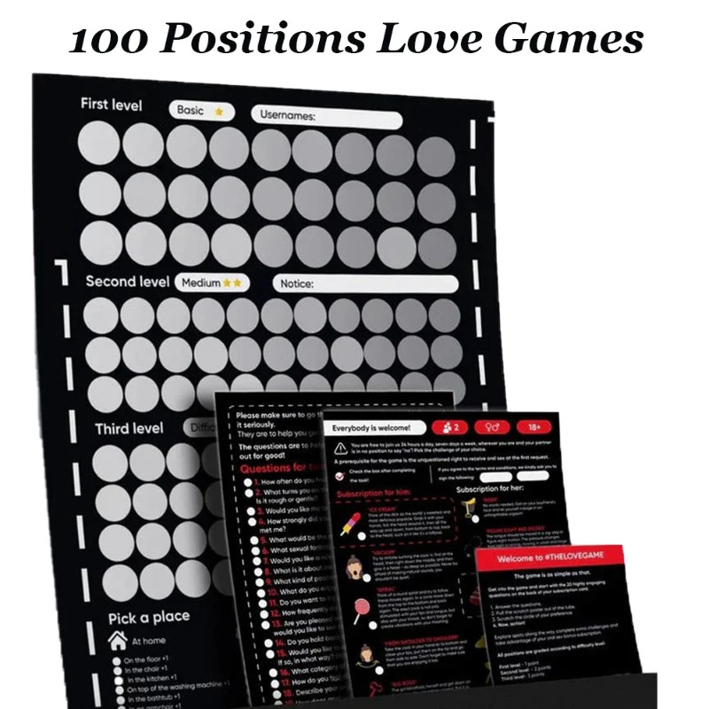 100 Sex Position Scratch Poste - Board Game Unmatched reseña y precio