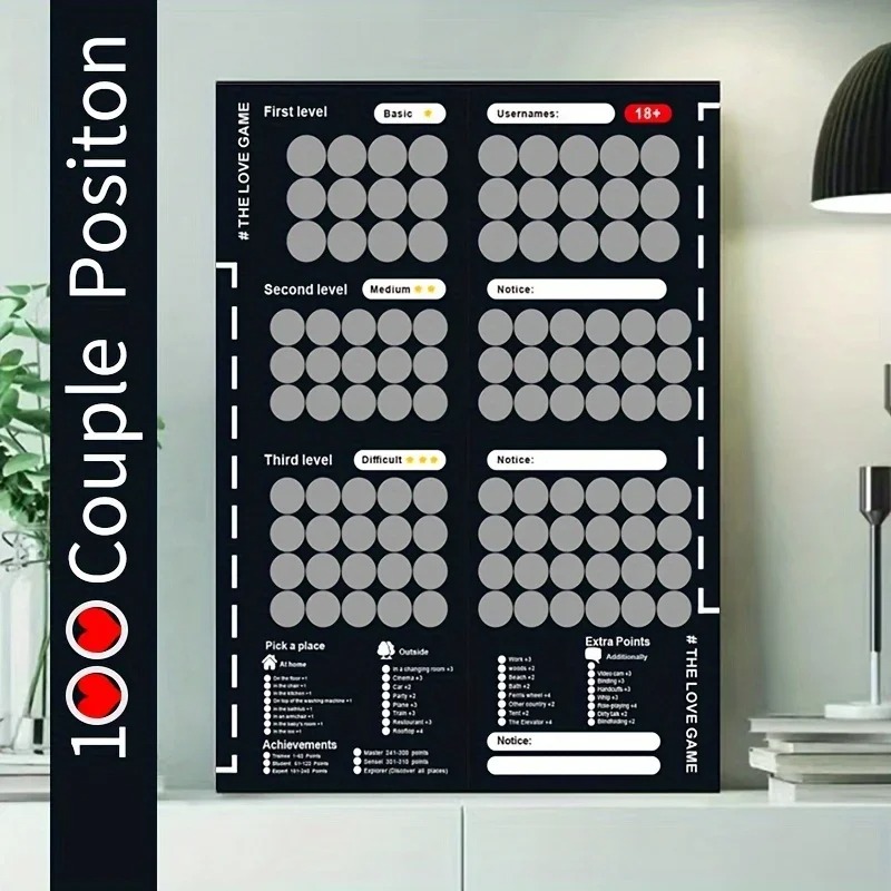 100 Sex Position Scratch Poste - Board Game Unmatched reseña y precio