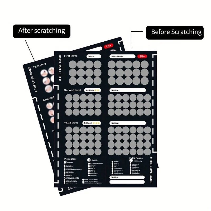 100 Sex Position Scratch Poste - Board Game Unmatched reseña y precio