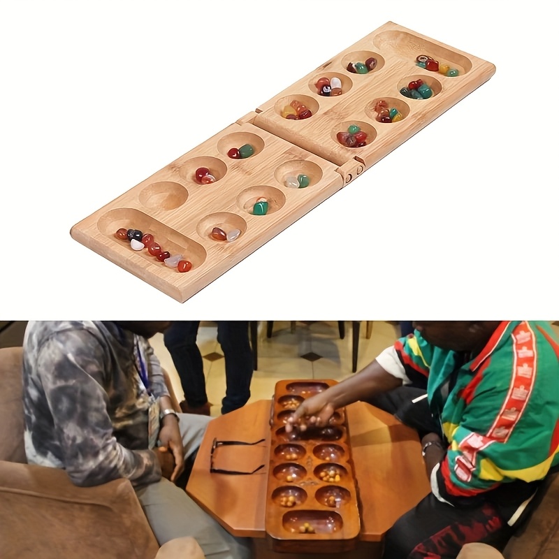 Mancala Board Game Featuring a - Board Game Solo reseña y precio