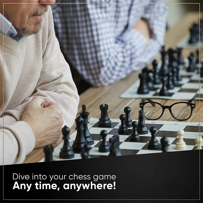 Chessboard PU Leather, 35cm/43 - Board Game Or Boardgame reseña y precio