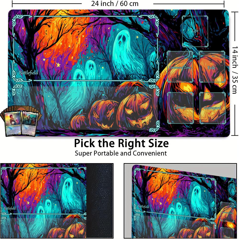 Neon Horror Forest MTG Playmat - Board Game Horror reseña y precio