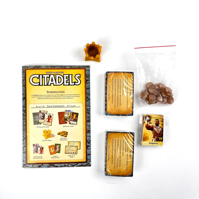 Citadels  Revised Edition Clas - Board Game Solo reseña y precio