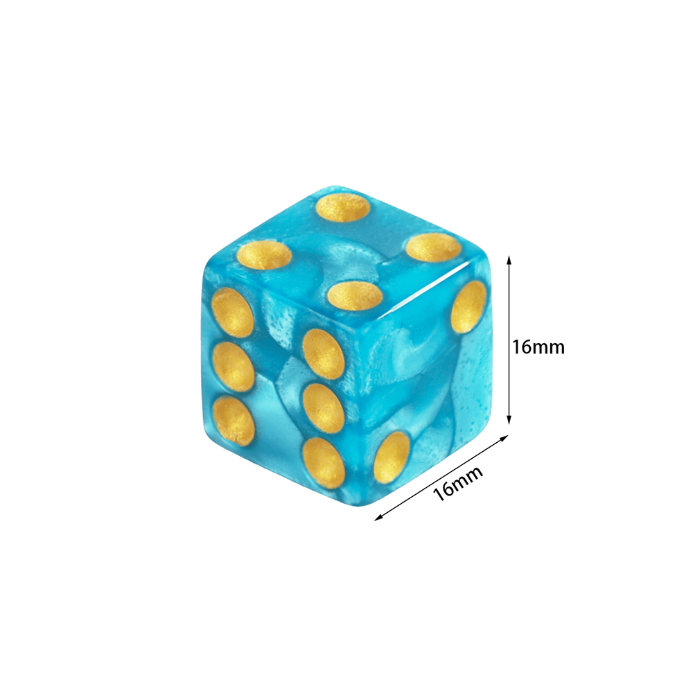 6-Sided Game Dice 16mm Marble  - Board Game Or Boardgame reseña y precio
