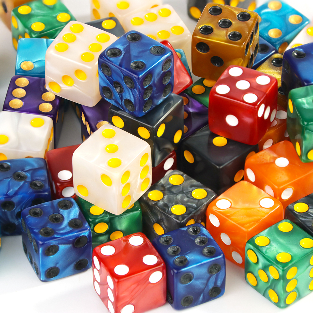 6-Sided Game Dice 16mm Marble  - Board Game Or Boardgame reseña y precio