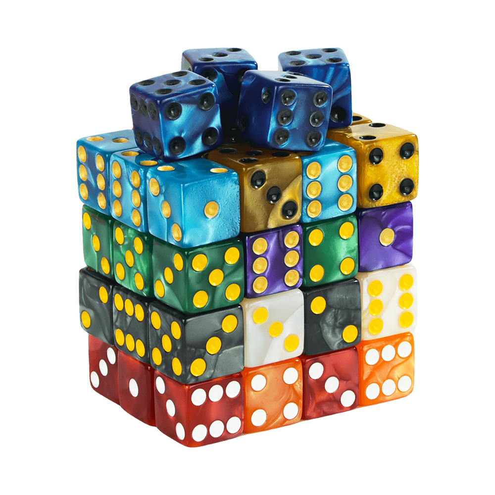 6-Sided Game Dice 16mm Marble  - Board Game Or Boardgame reseña y precio