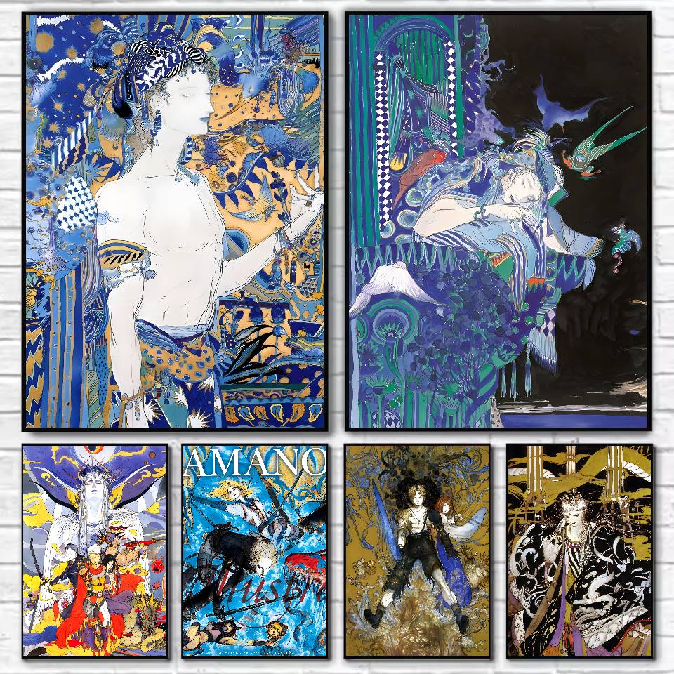 Y-Yoshitaka Amano Art Poster H - Board Game Yokohama reseña y precio