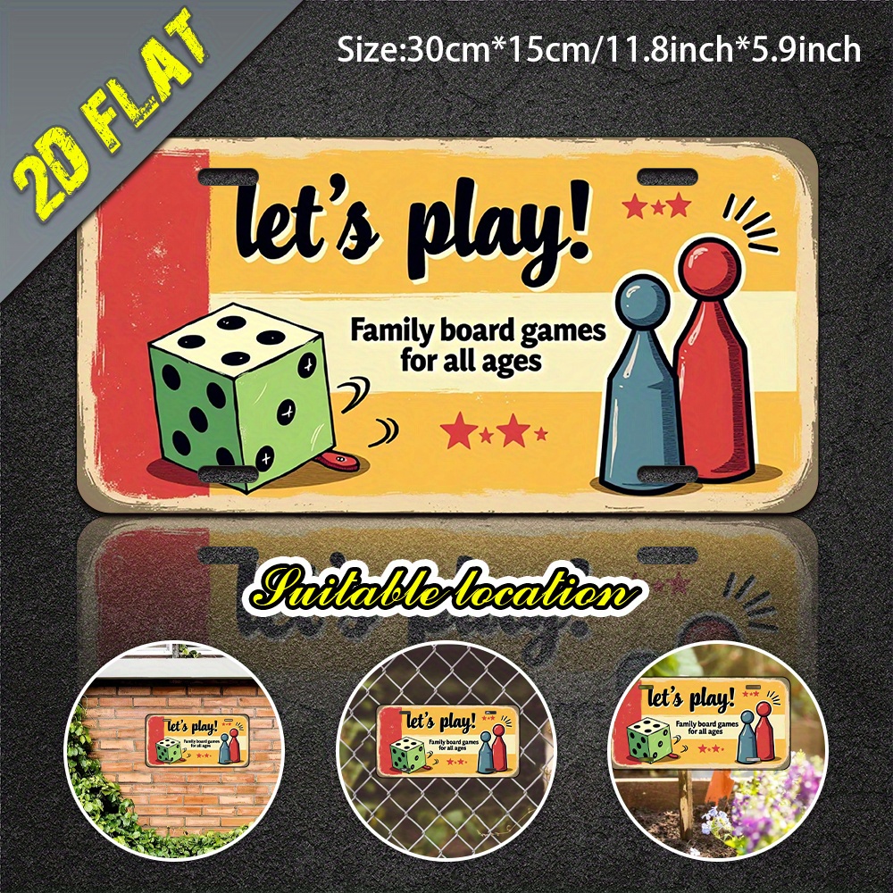 2D Flat, 1pc Aluminum Metal Si - Board Game Cafe reseña y precio