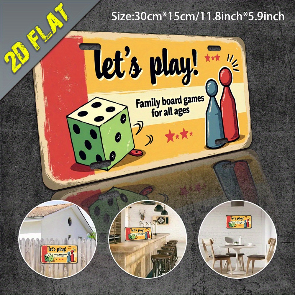 2D Flat, 1pc Aluminum Metal Si - Board Game Cafe reseña y precio