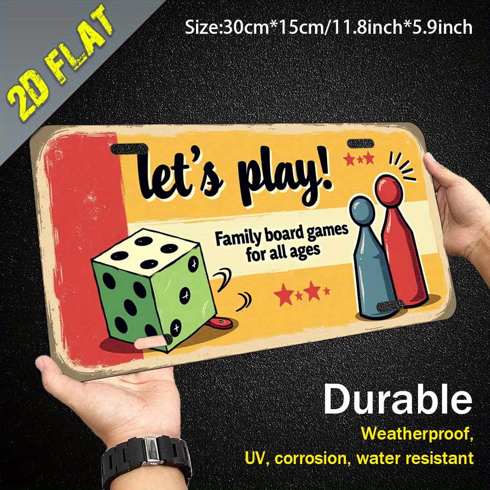 2D Flat, 1pc Aluminum Metal Si - Board Game Cafe reseña y precio