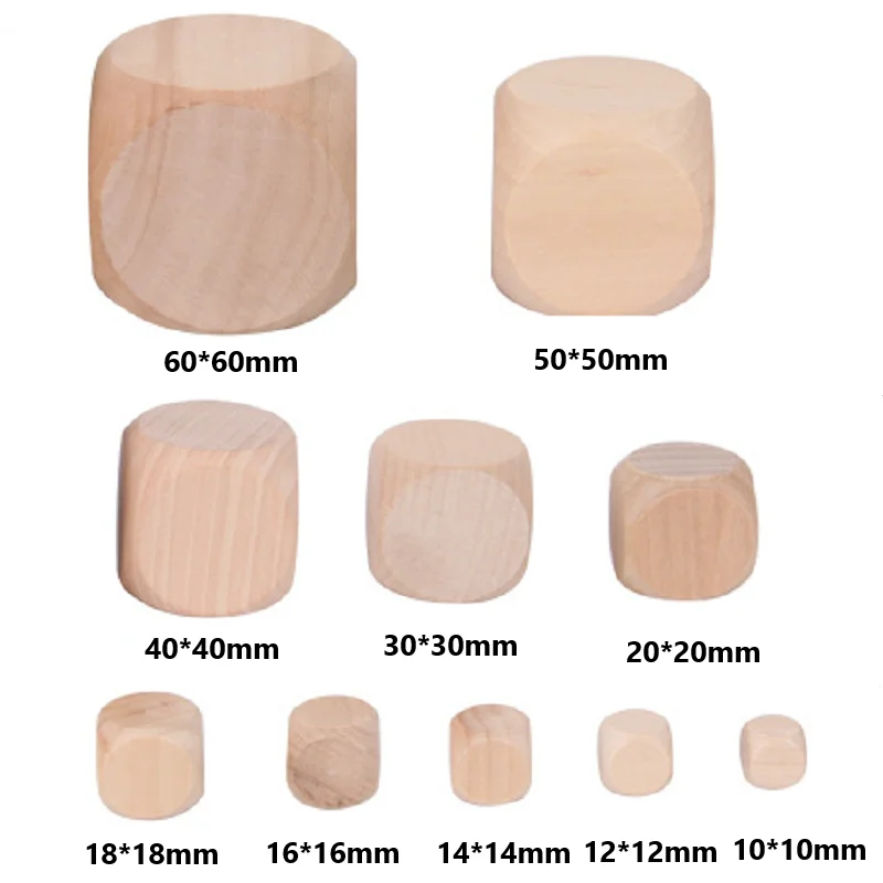 10pcs D6 6 Sided Blank Wood Di - Dice Tower Wooden reseña y precio