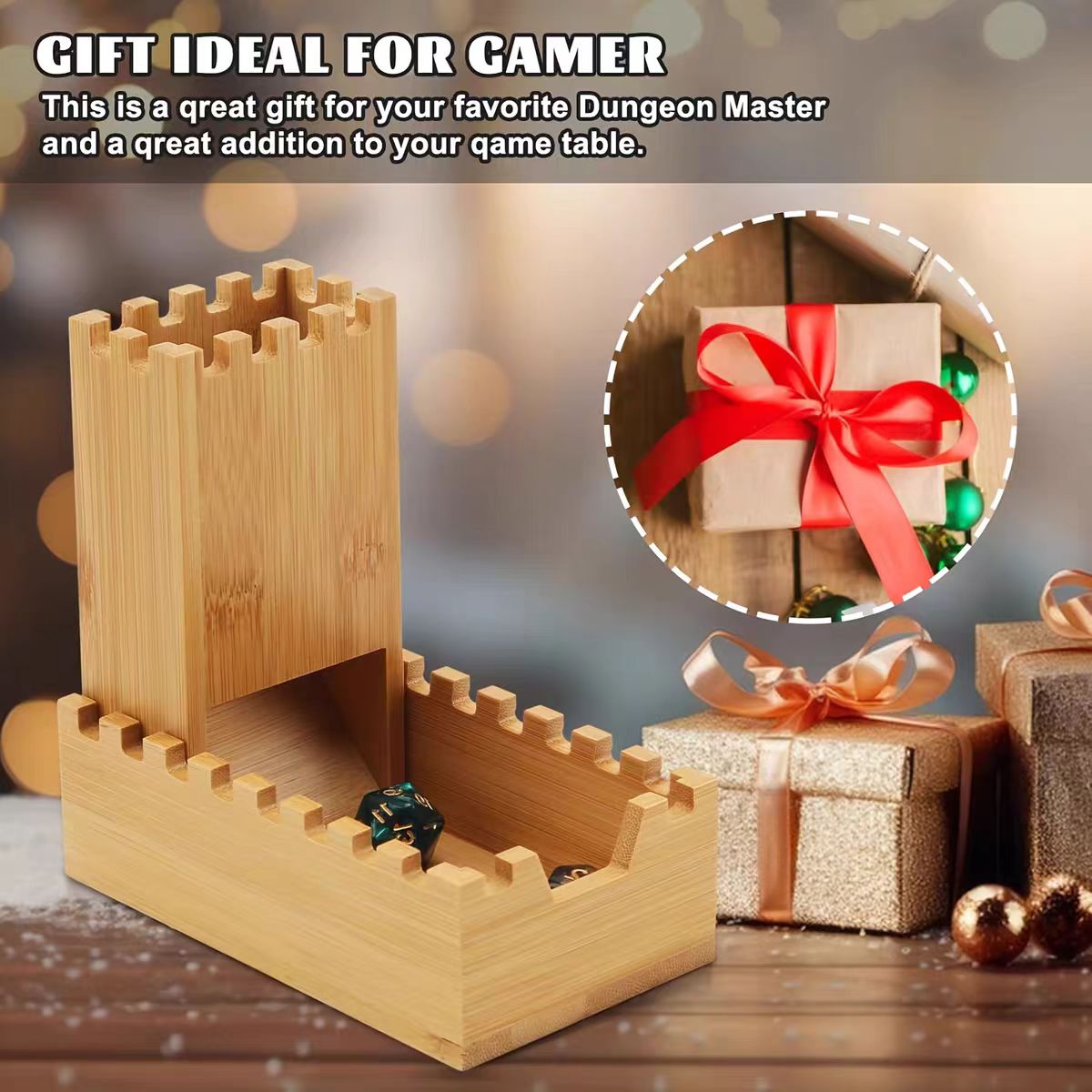 Foldable Wooden Dice Tower Dic - Dice Tower Wooden reseña y precio