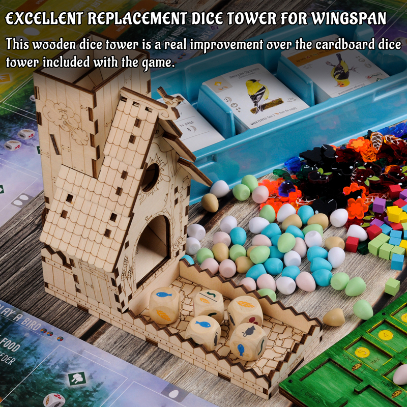 CZYY Bird Feeder Dice Tower wi - Dice Tower Wooden reseña y precio