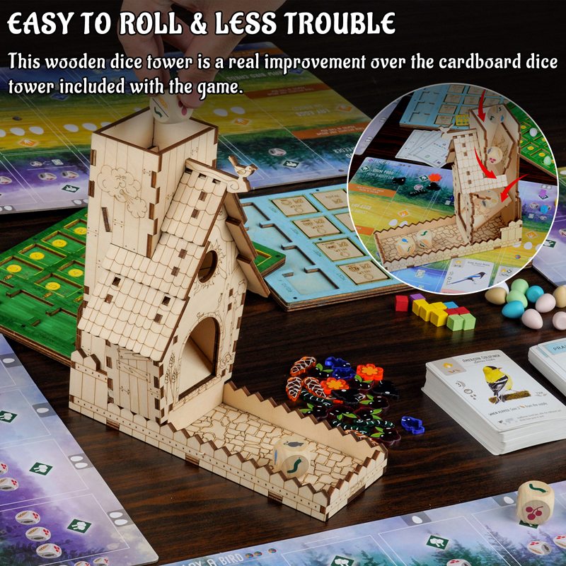 CZYY Bird Feeder Dice Tower wi - Dice Tower Wooden reseña y precio