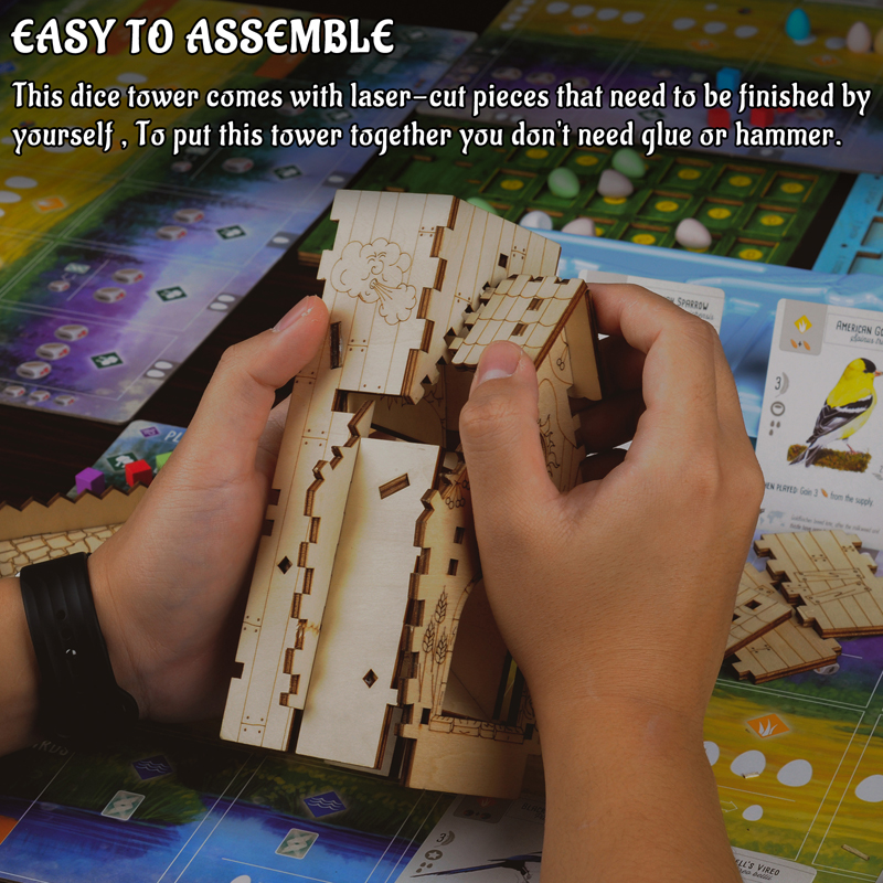 CZYY Bird Feeder Dice Tower wi - Dice Tower Wooden reseña y precio