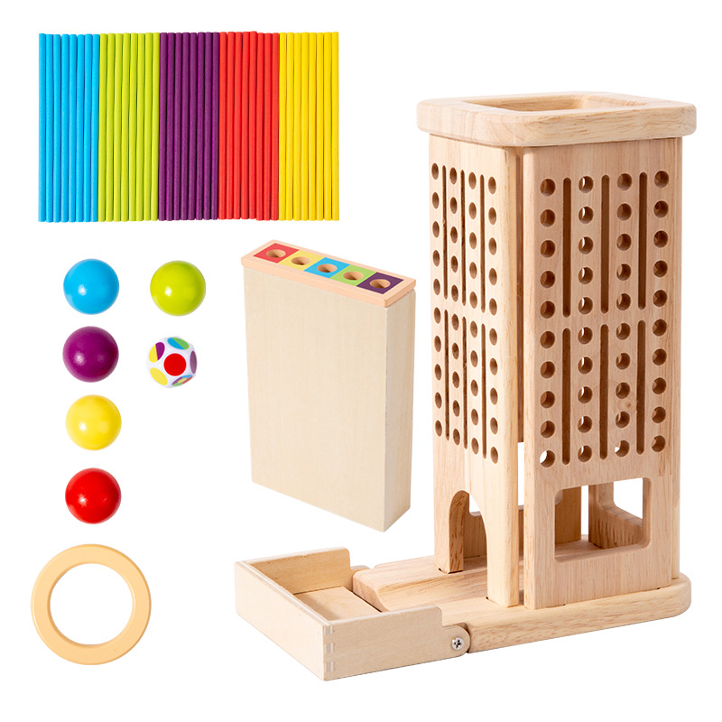 Wooden Stick Tower Toy With St - Dice Tower Wooden reseña y precio