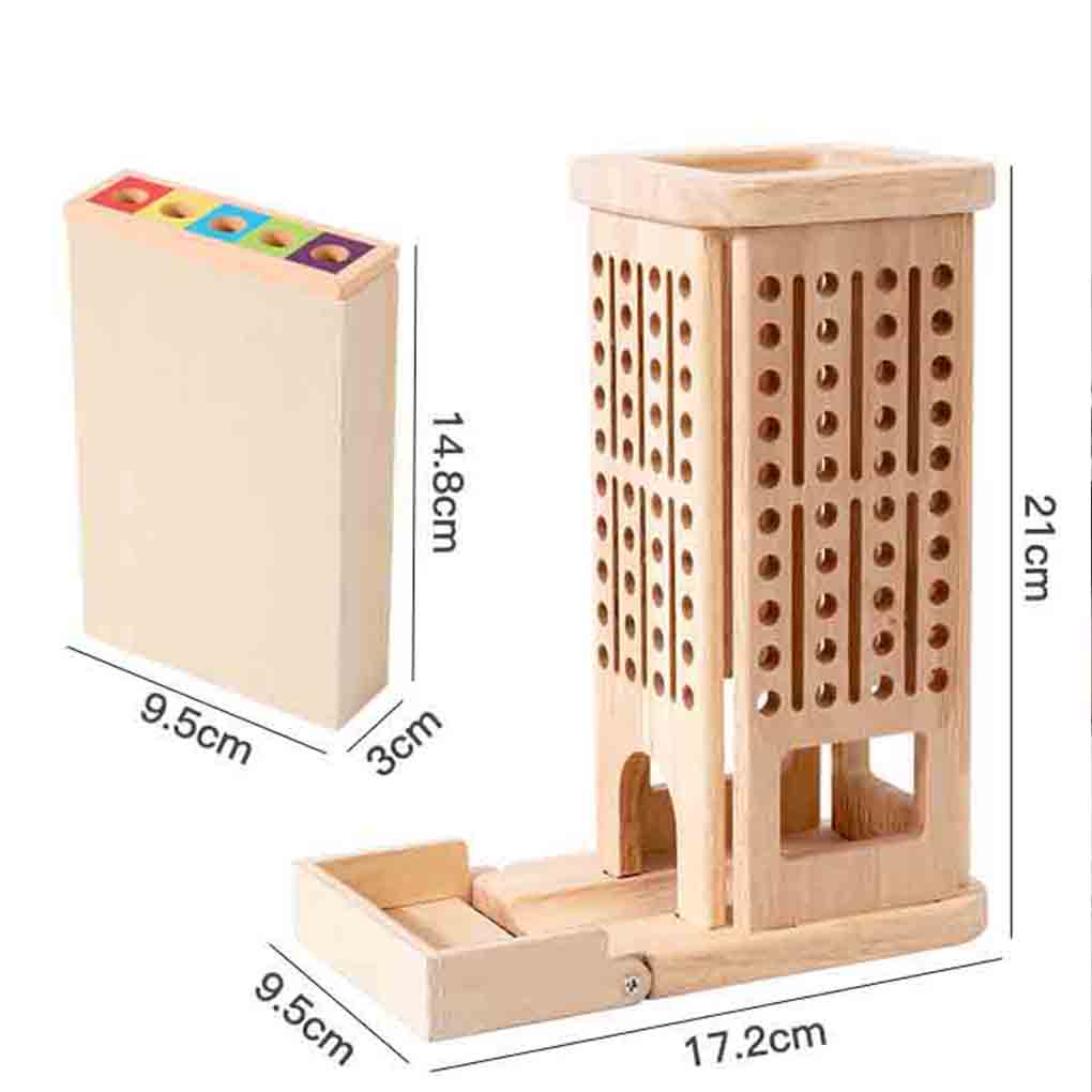 Wooden Stick Tower Toy With St - Dice Tower Wooden reseña y precio