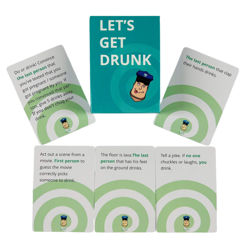 Let's Get Drunk Drinking Card  - Board Game Unmatched reseña y precio