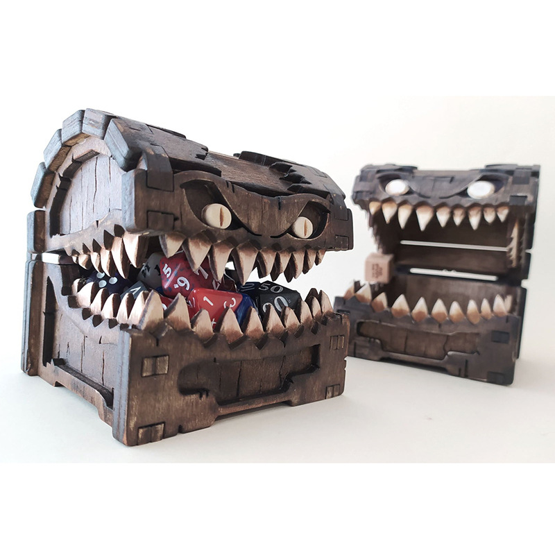 Mimic Chest for Dungeons and D - Dice Tower Wooden reseña y precio