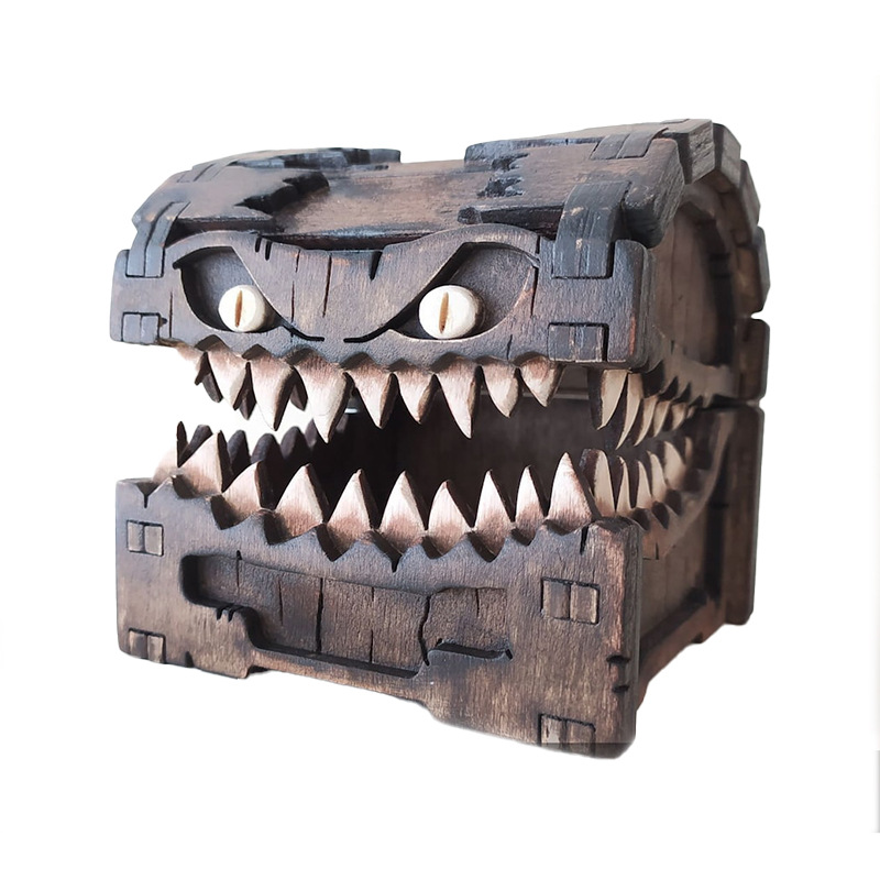 Mimic Chest for Dungeons and D - Dice Tower Wooden reseña y precio