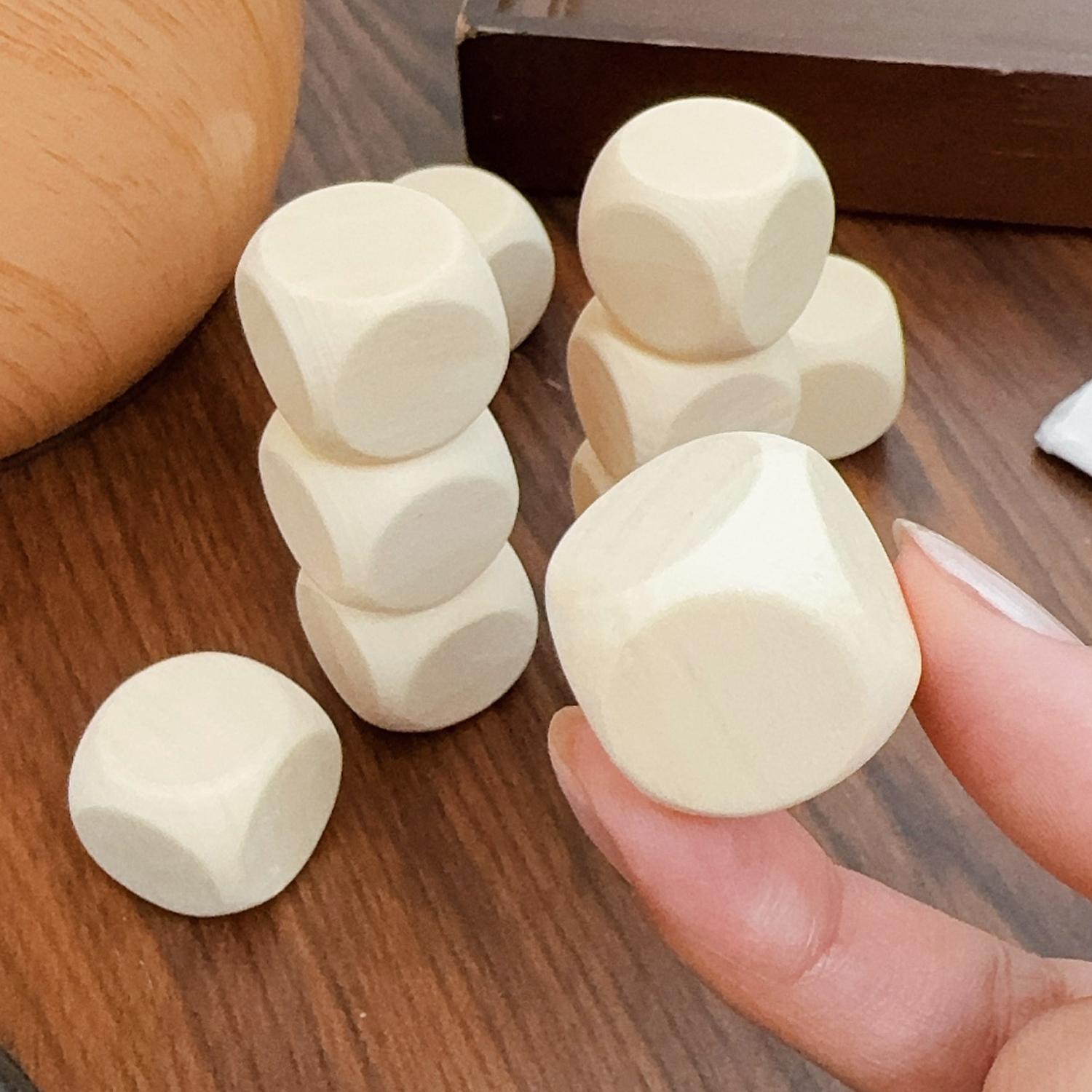 10/30x Small 6 Sided Blank Unf - Dice Tower Wooden reseña y precio