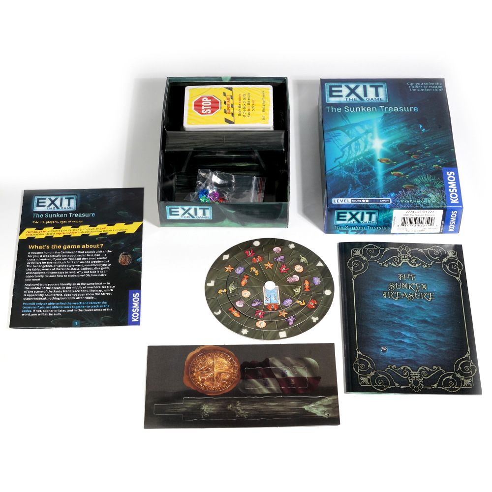 EXIT: The Sunken Treasure - Un - Board Game Solo reseña y precio