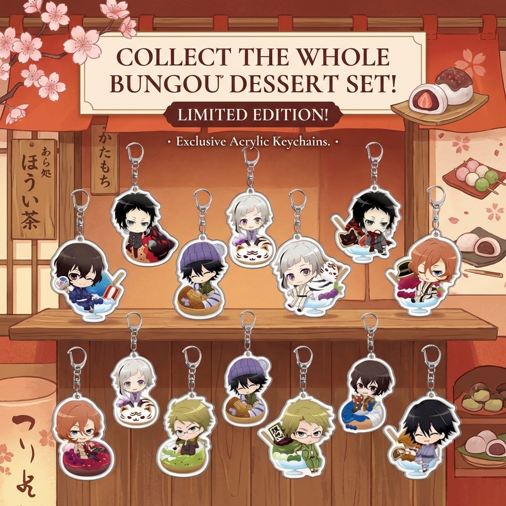 Anime Keychain Acrylic Bungou  - Board Game Yokohama reseña y precio