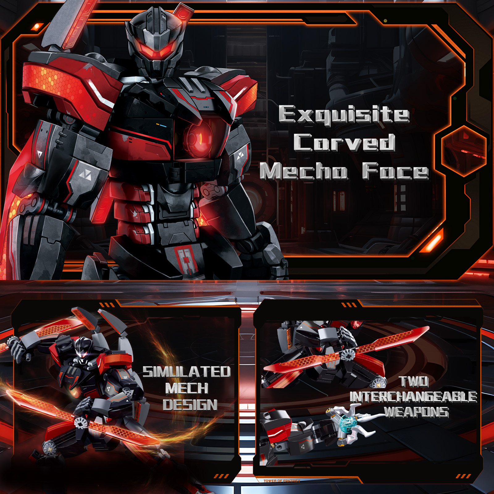 585PCS Dark Wanderer Mecha Bui - Board Game Unmatched reseña y precio